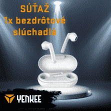 Súťaž o bezdrôtové slúchadlá YENKEE 01BT WE TWS