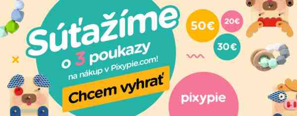 Súťaž o poukážky na nákup v e-shope Pixypie