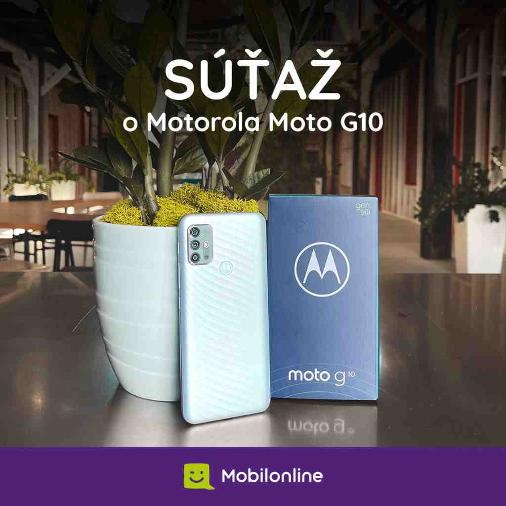 Súťaž o smartfón Motorola Moto G10