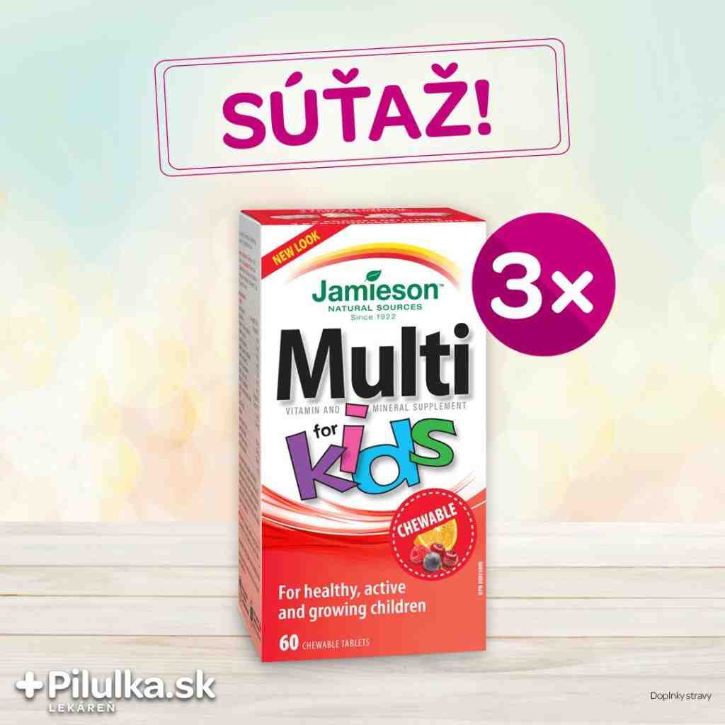 Súťaž o vitamíny pre deti Jamieson Multi Kids Gummies