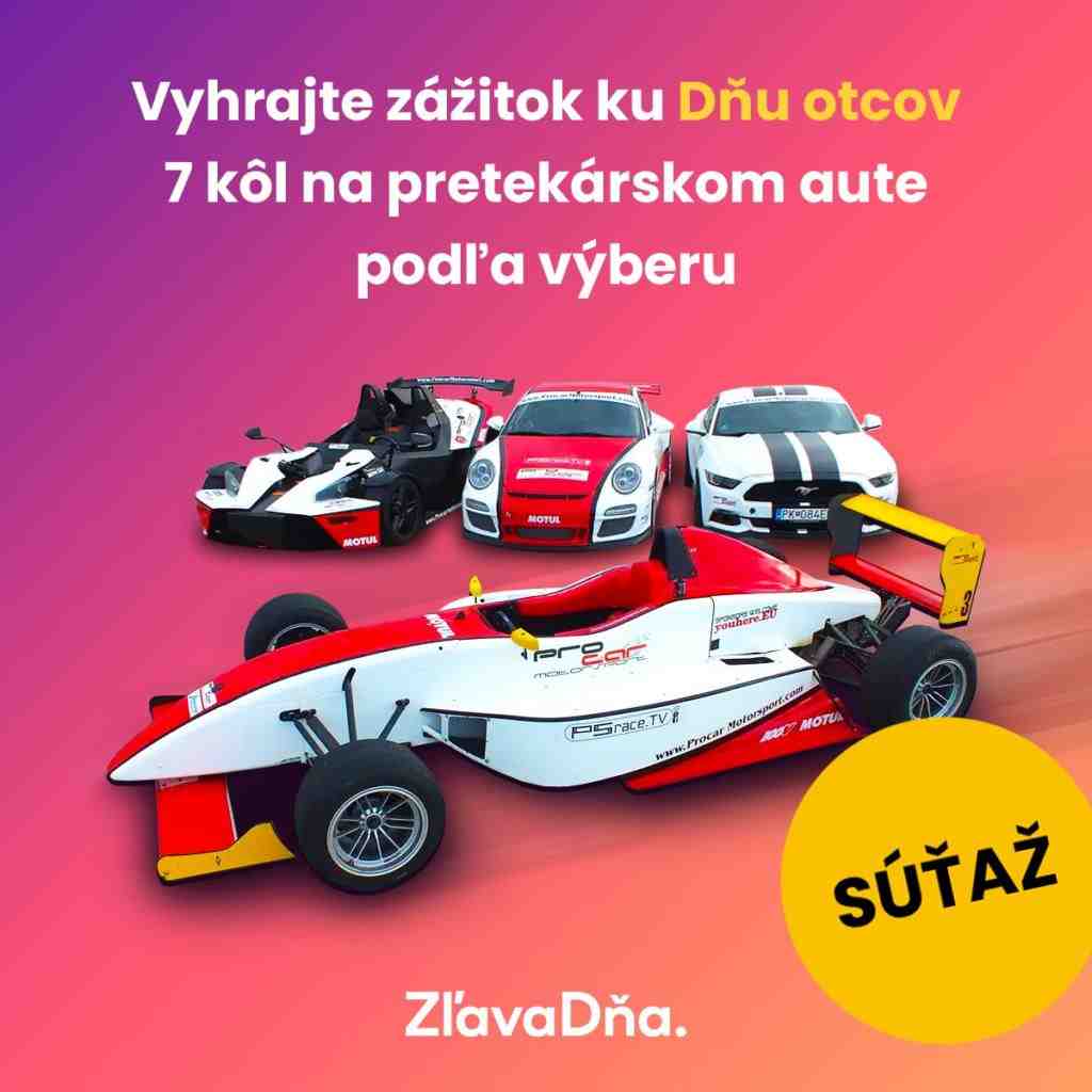 Súťaž o 7 kôl na pretekárskom aute podľa výberu