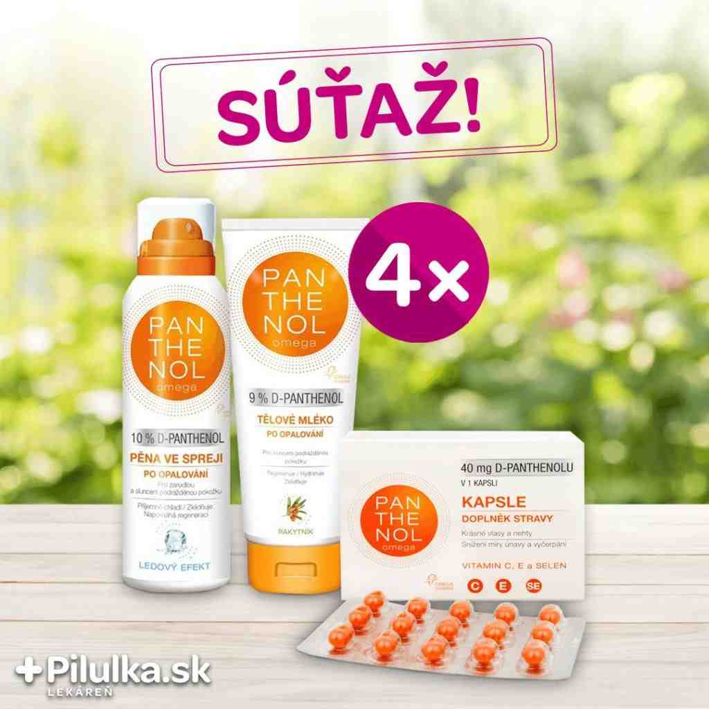 Súťaž o balíček produktov Panthenol Omega