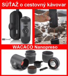 Súťaž o cestovný kávovar Wacaco Nanopresso v hodnote 69,90€