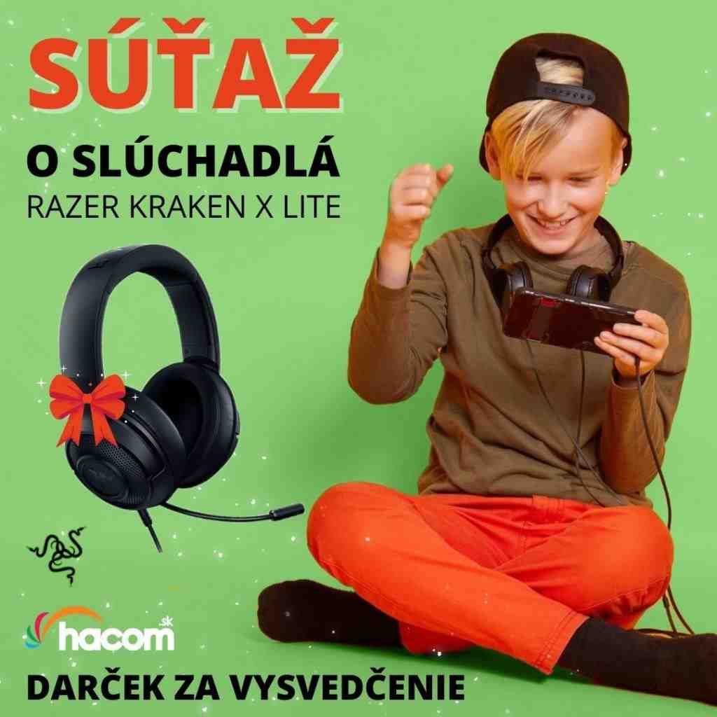 Súťaž o slúchadlá s mikrofónom RAZER Kraken X Lite