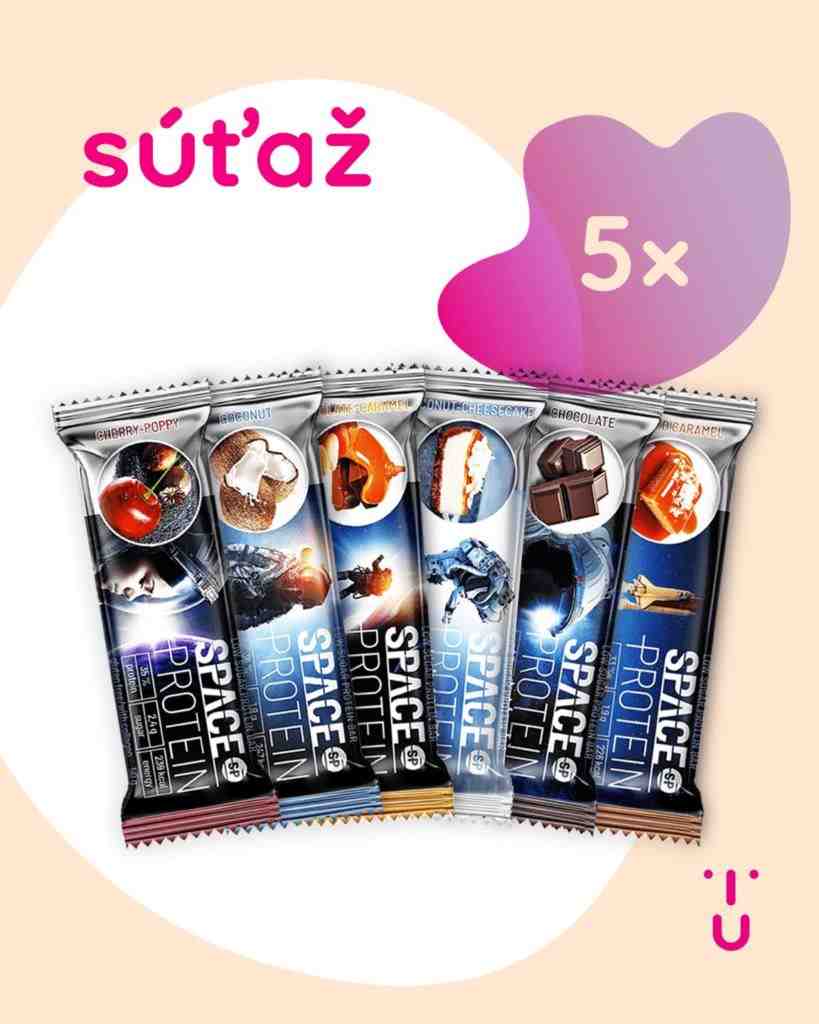 Súťaž o balíček tyčiniek Space Protein Low Sugar