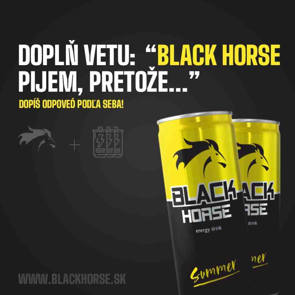 Súťaž o multipack BLACK HORSE energy drinkov