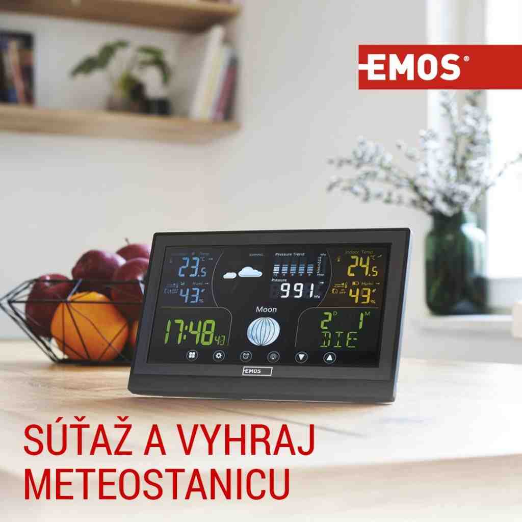 Súťaž o domácu bezdrôtovú meteostanicu E6018 v hodnote 39,99€