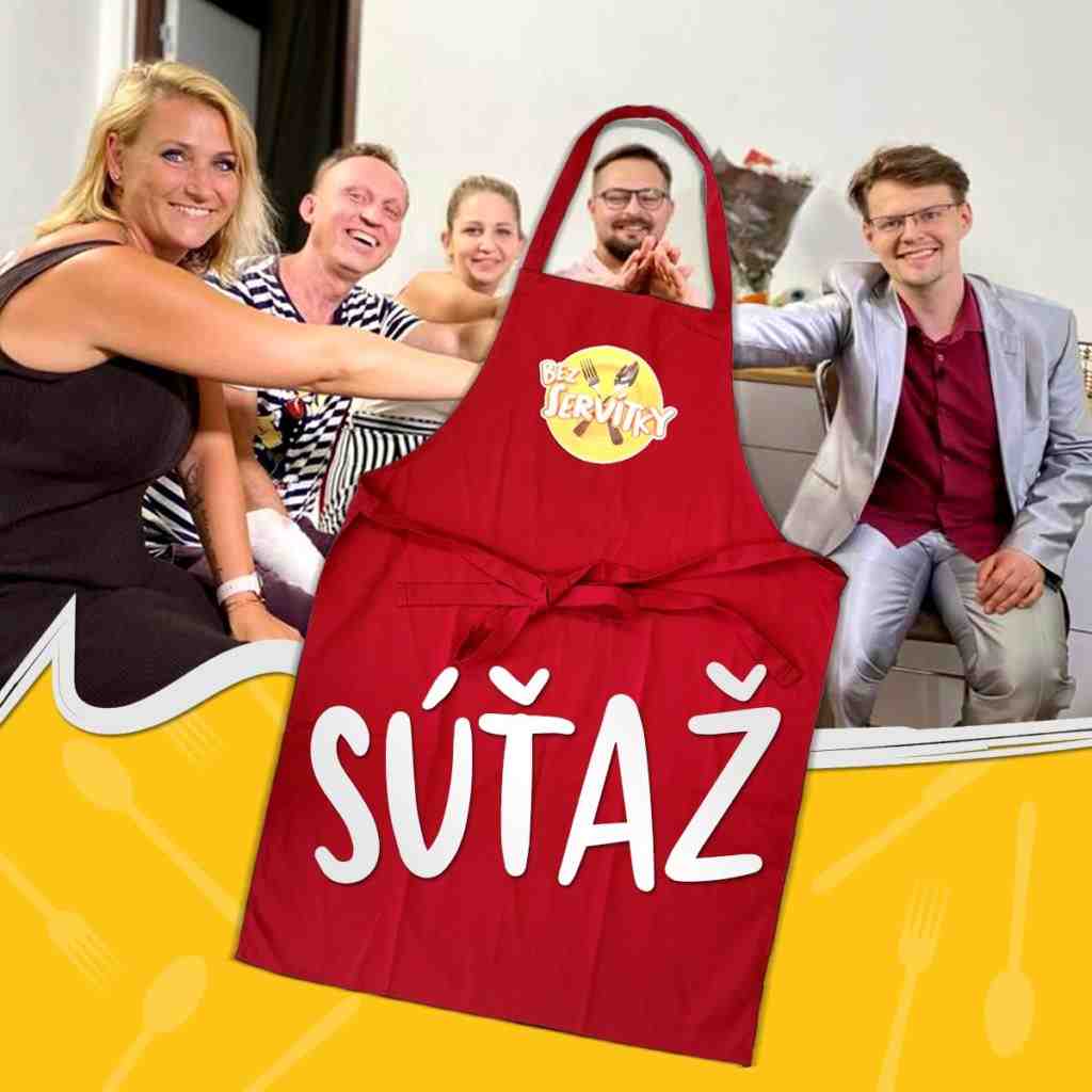 Súťaž o zásteru s logom relácie Bez servítky