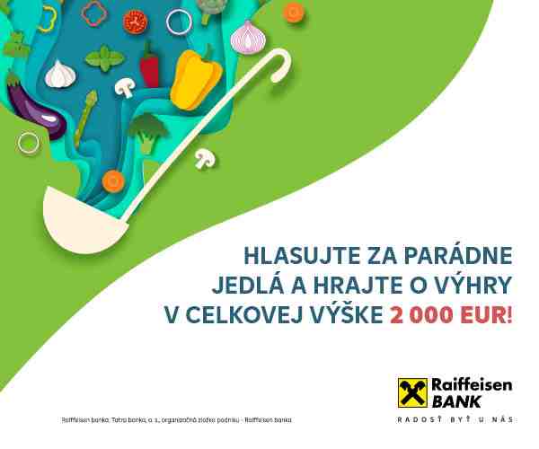 Vyhrajte až 200€ s Parádnymi jedlami