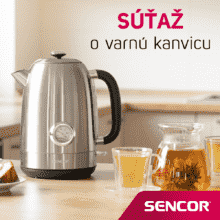 Súťaž o varnú kanvicu Sencor SWK 1799SS