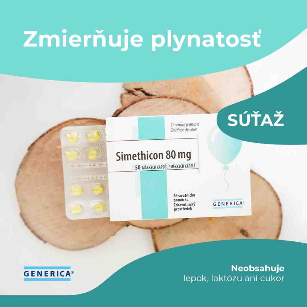 Súťaž o prípravok Simethicon 80 mg