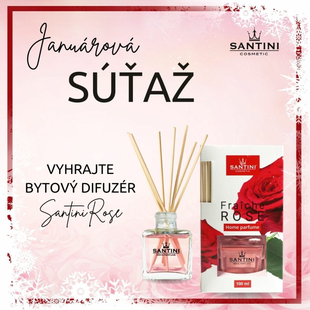 Súťaž o bytový difuzér s vôňou Rose