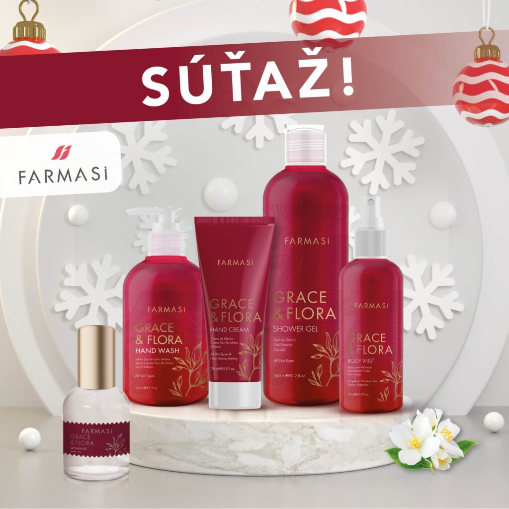 Súťaž o novú líniu produktov starostlivosti o telo Farmasi Grace & Flora