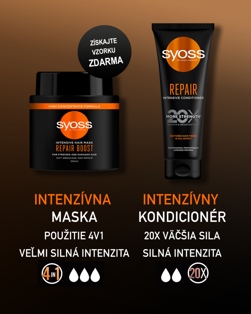 Súťaž o 3 ks vzoriek masky Syoss repair