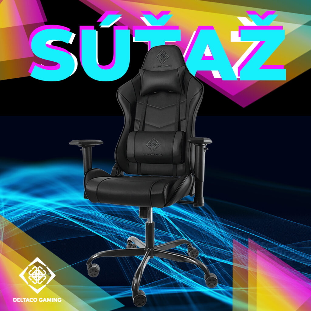 Súťaž o luxusnú dizajnovú hernú stoličku Deltaco Gaming