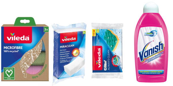 Súťaž o 3 balíčky s mixom produktov značky Vileda a Vanish