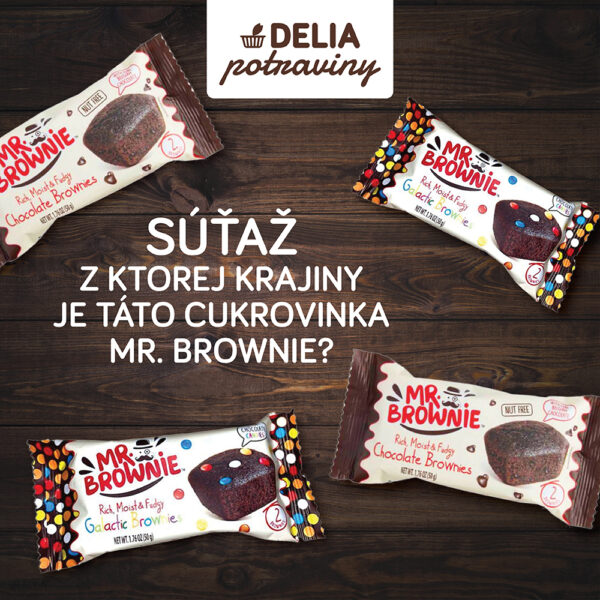 Súťaž o zásobu koláčikov MR. BROWNIE