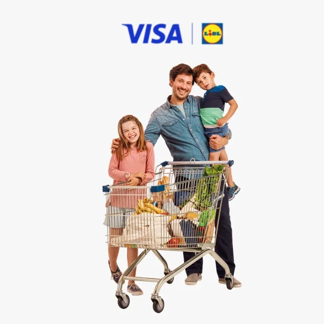 Plaťte v Lidli kartou Visa a získajte šancu vyhrať 300 € na nákupy