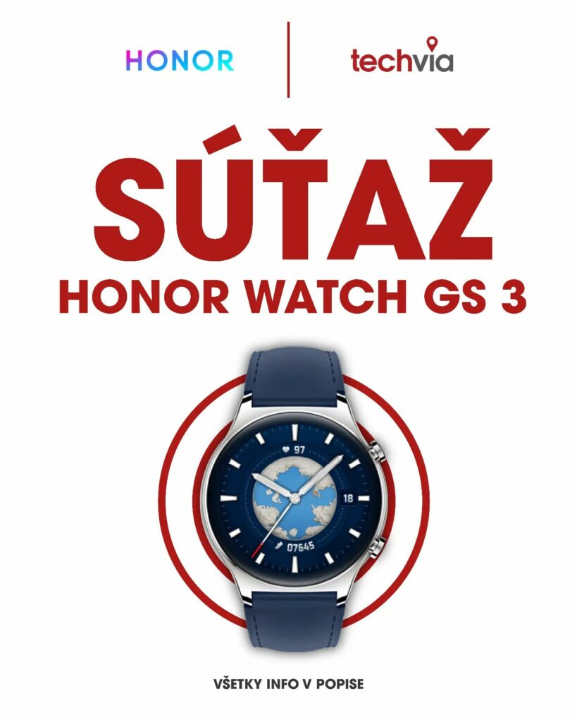 Súťaž o novinku smart hodinky HONOR Watch GS 3