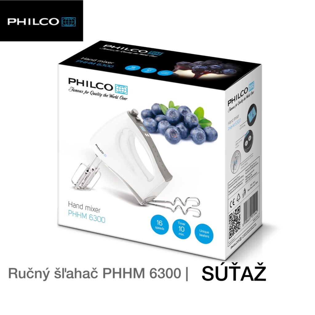 Súťaž o ručný šľahač Philco PHHM 6300