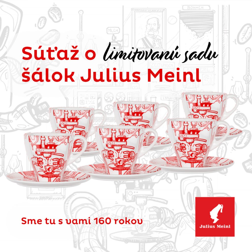 Súťaž o sadu 2 šálok Julius Meinl limitovanej edície