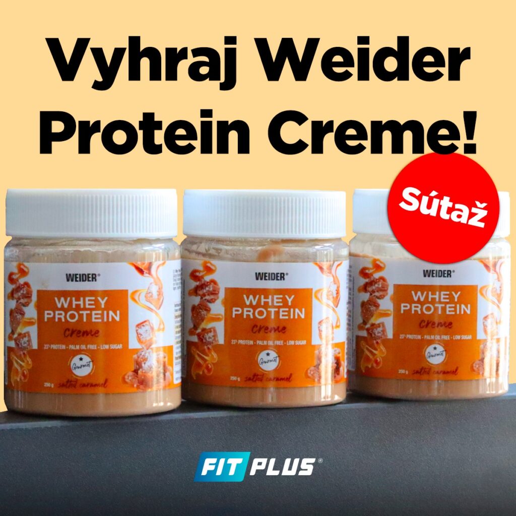 Súťaž o 3x Weider Protein nátierky s príchuťou slaného karamelu