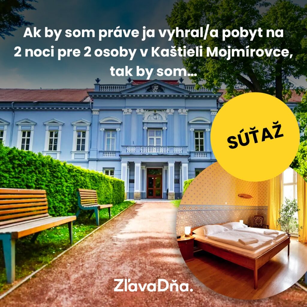 Súťaž o pobyt na 2 noci pre 2 osoby v kaštieli Mojmírovice