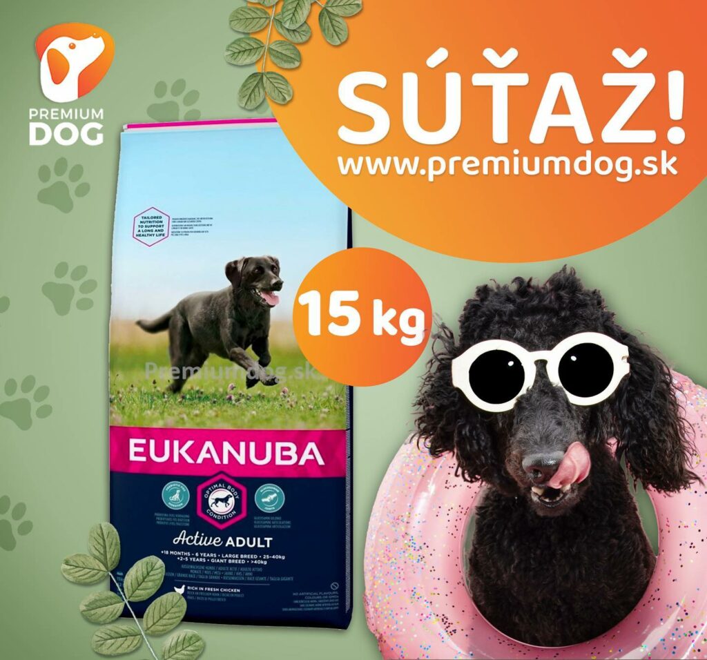 Vyhraj krmivo pre svojho miláčika Eukanuba Active Adult Large Breed