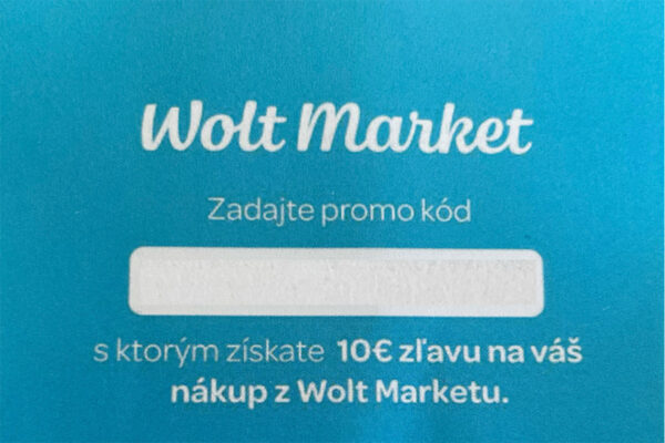 Súťaž o 10€ zľavu na nákup z Wolt Marketu