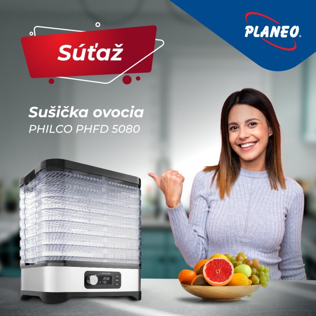 Súťaž o sušičku ovocia PHILCO PHFD 5080