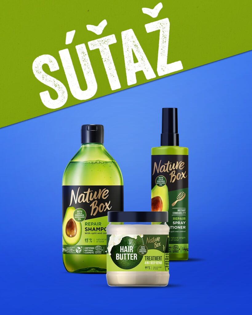 Súťaž o balíček Nature Box s avokádovou starostlivosťou