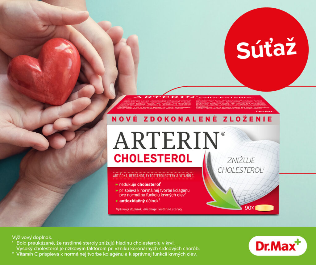 Súťaž o 4x 2 balenia Arterin Cholesterol 90