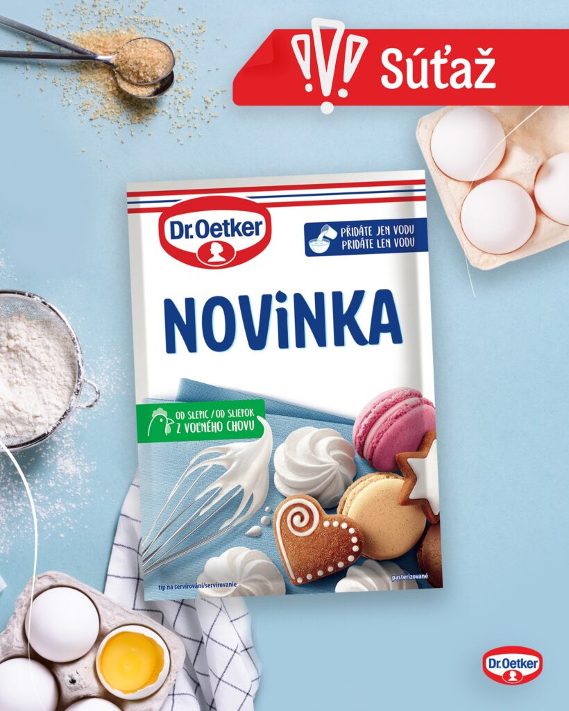 Súťaž o novinku 100% vaječné bielky - Dr. Oetker