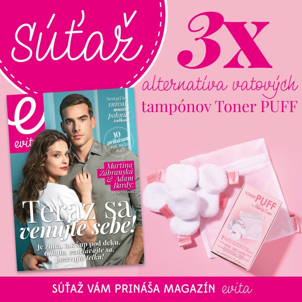 Vyhrajte 3x alternatívu vatových tampónov Toner PUFF od MakeUp Eraser