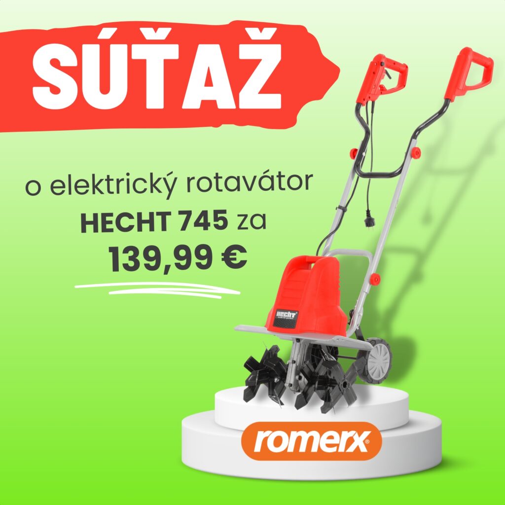 Súťaž o elektrický rotavátor HECHT 745 v hodnote 139,99 €