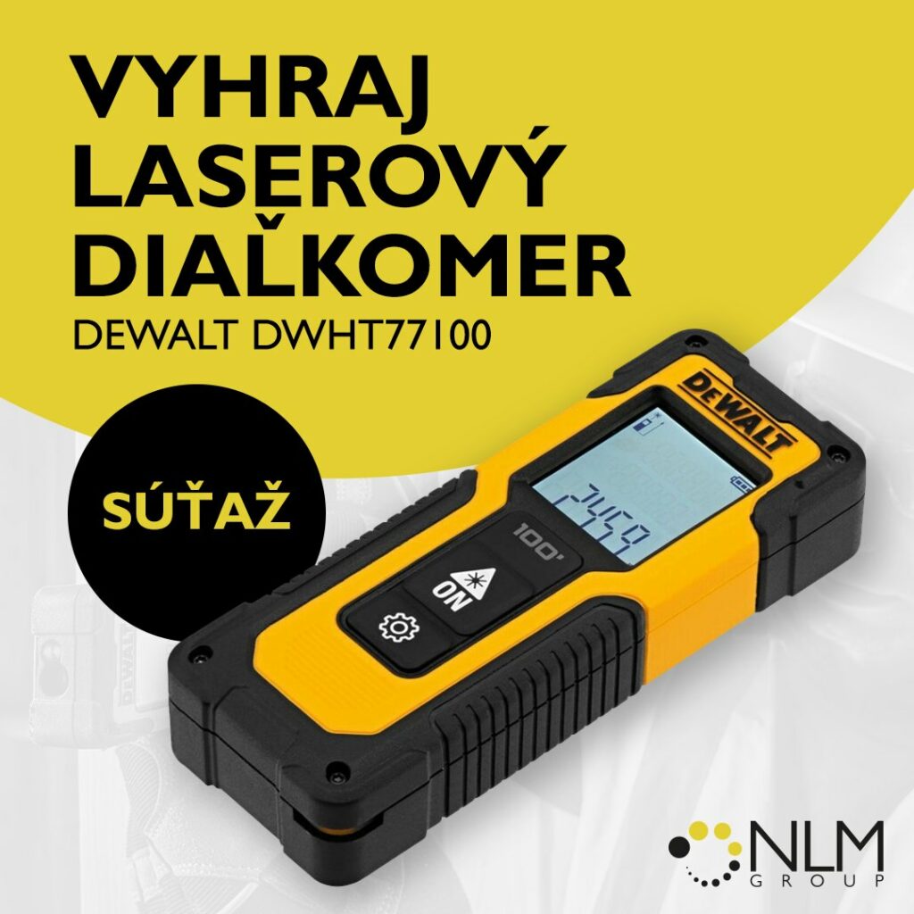 Súťaž o laserový diaľkomer DeWALT na meranie veľkých vzdialeností