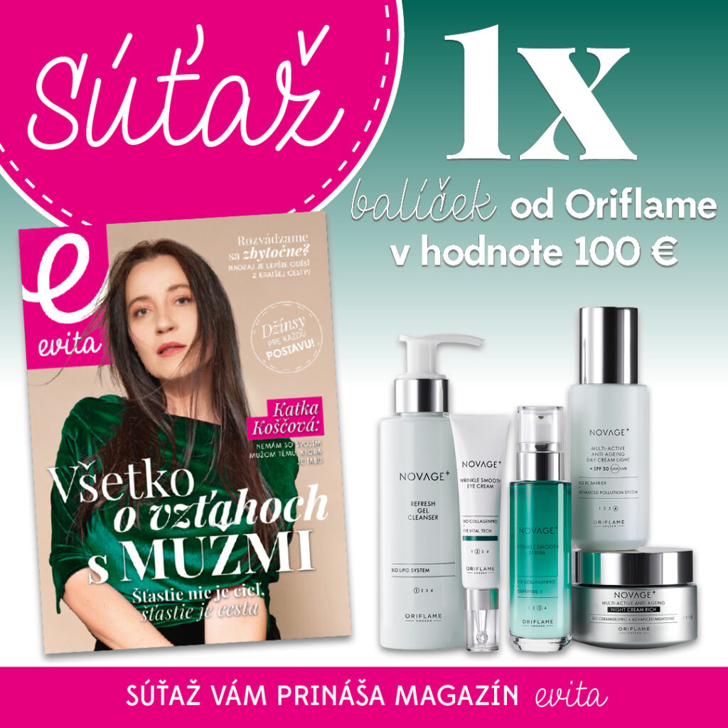 Súťaž o kozmetický balíček NOVAGE+ od Oriflame