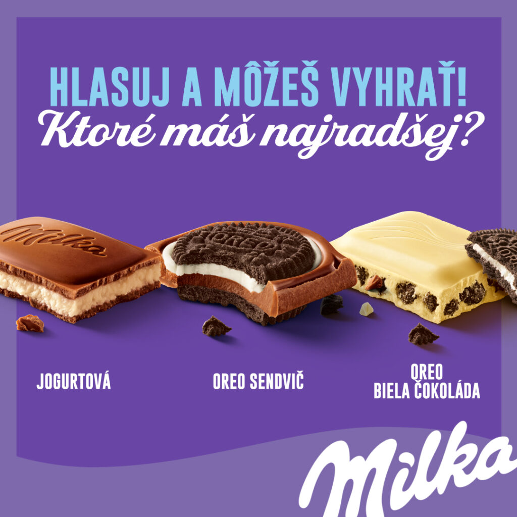 Súťaž o veľký balíček čokolád a sušienok Milka