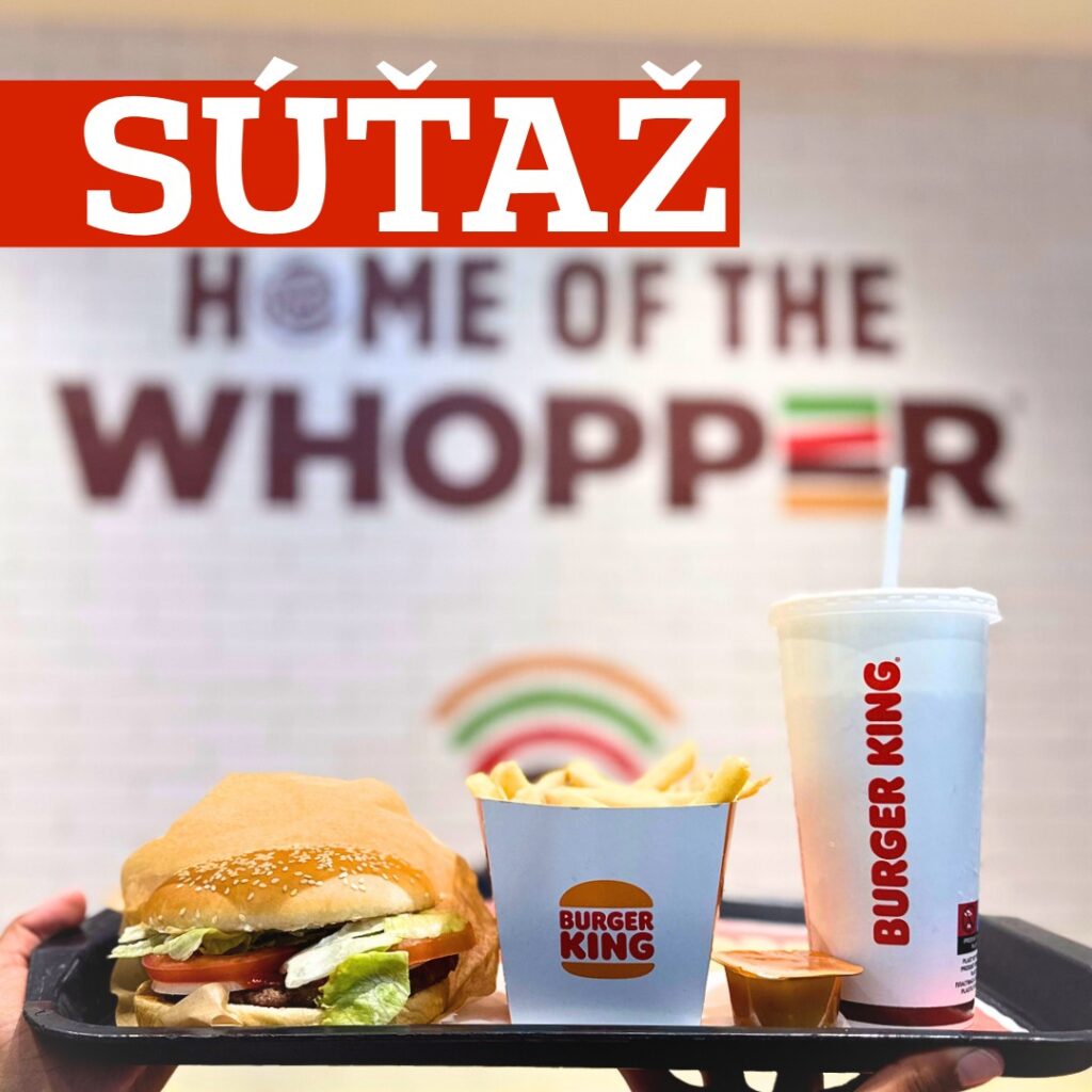 Súťaž o 10x Whooper menu v nákupnom centre Bory Mall