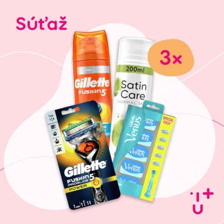 Súťaž o 3x balíček produktov Gillette