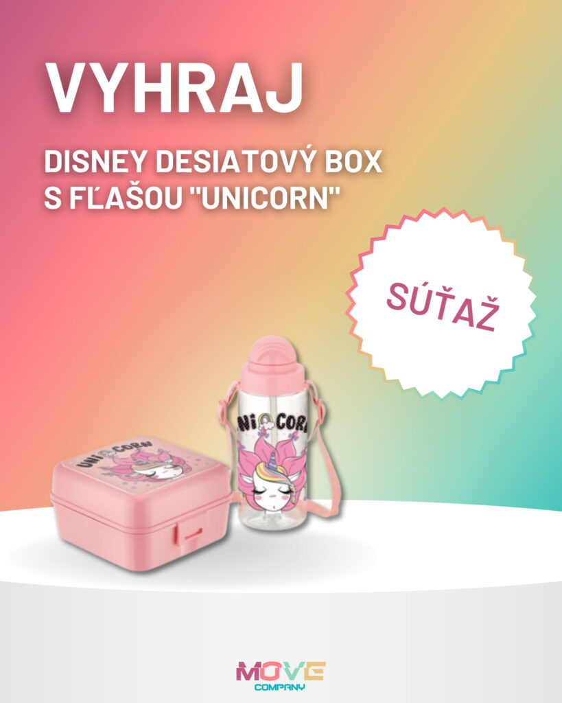 Súťaž o Disney desiatový box s fľašou Unicorn