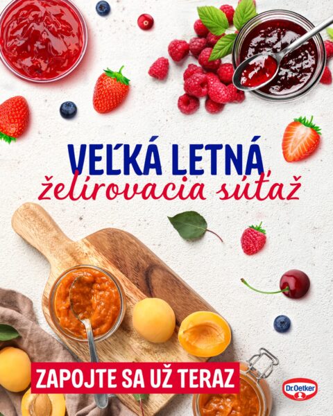 Súťažť o pomocníkov na želírovanie a balíček výrobkov Dr. Oetker