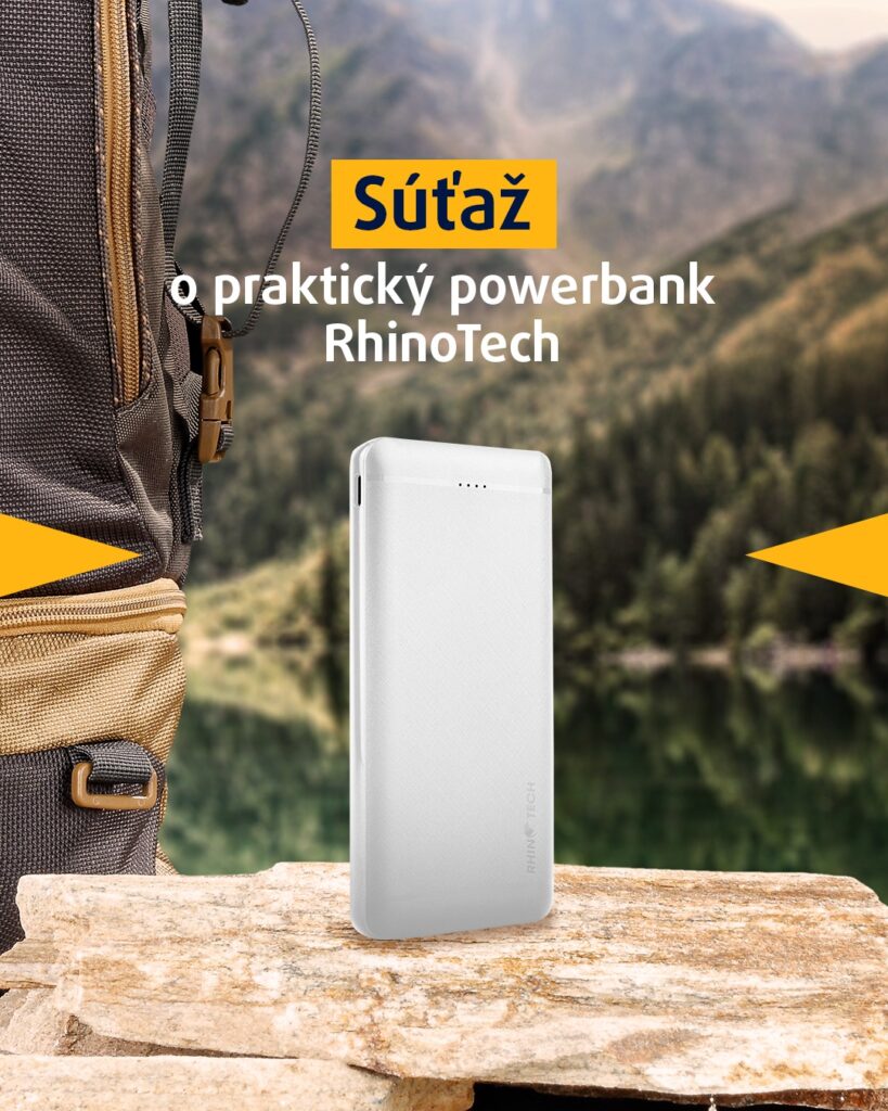 Súťaž o 5x Powerbank RhinoTech 10 000 mAh