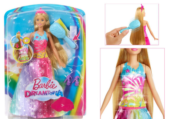 Súťaž o bábiku Barbie Dreamtopia s vibračnou kefou na vlasy