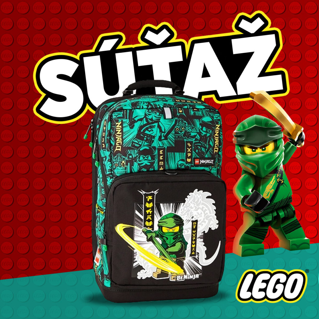 Súťaž o štýlový školský batoh značky LEGO Ninjago Maxi Plus