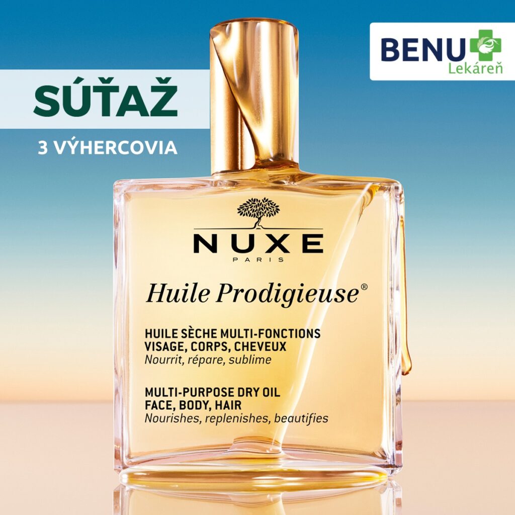 Súťaž o ikonický olej NUXE Huile Prodigieuse® 50 ml