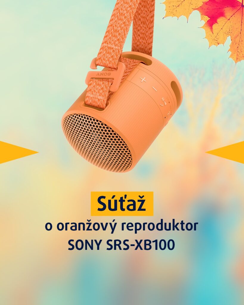 Súťaž o oranžový reproduktor SONY SRS-XB100