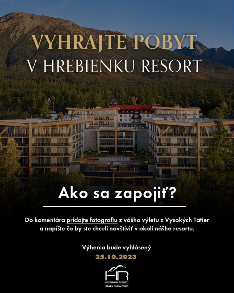 Súťaž o pobyt v apartmánovom hoteli HREBIENOK RESORT