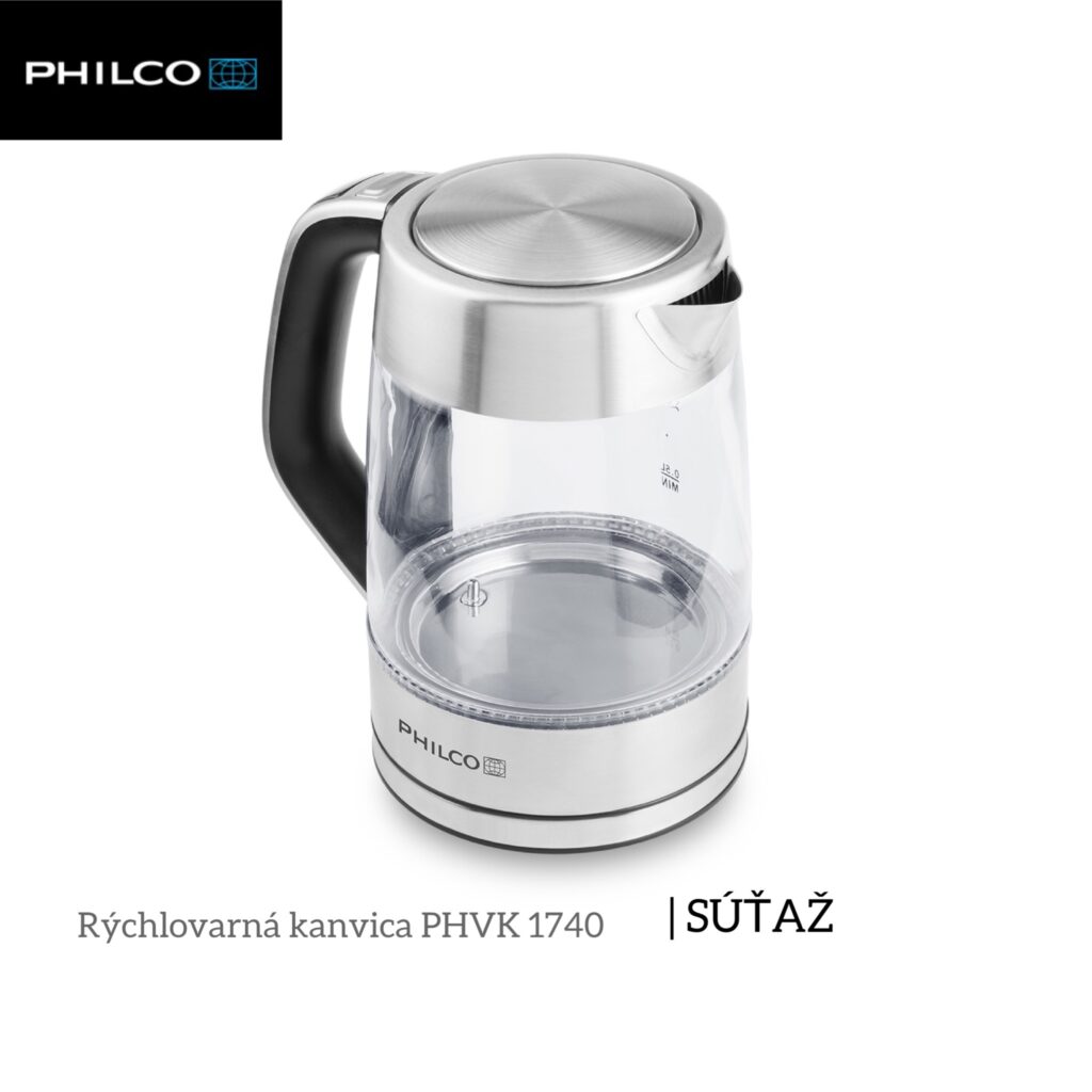 Súťaž o rýchlovarnú kanvicu Philco PHVK 1740