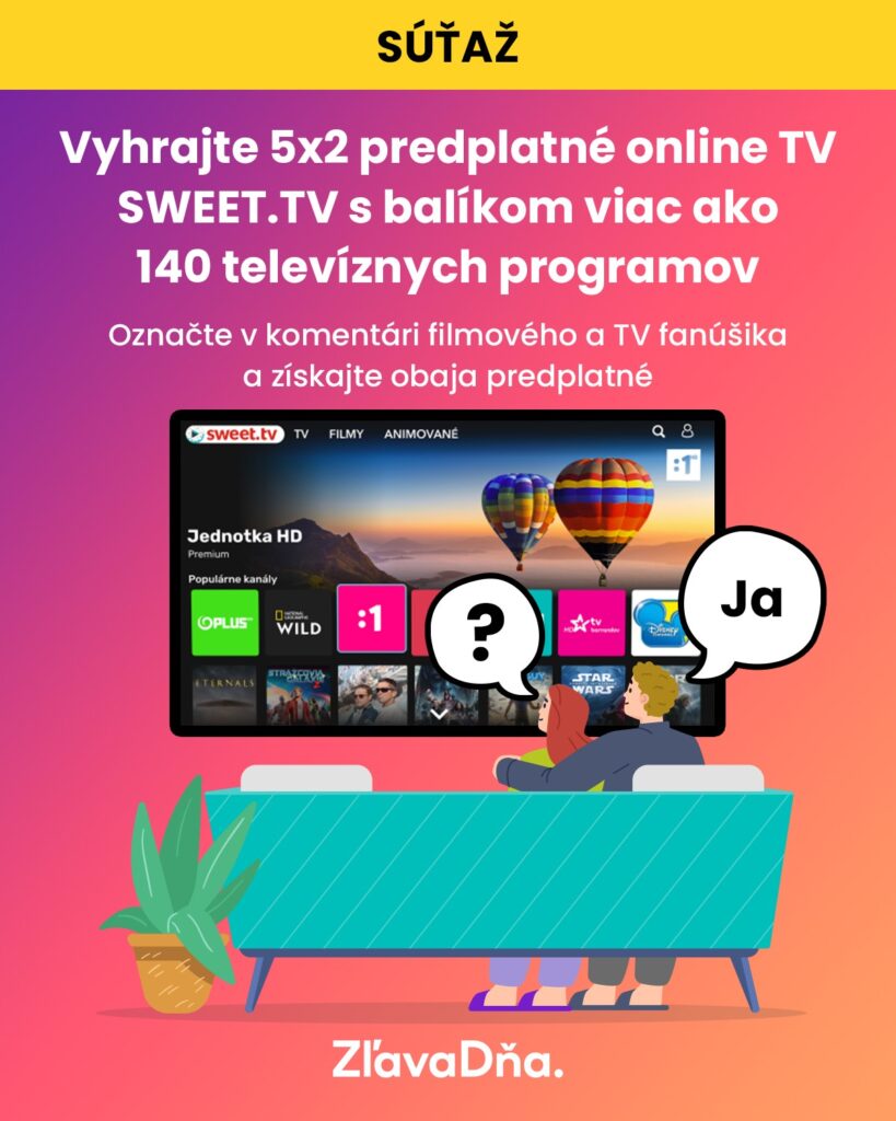 Súťaž o trojmesačné predplatné SWEET.TV